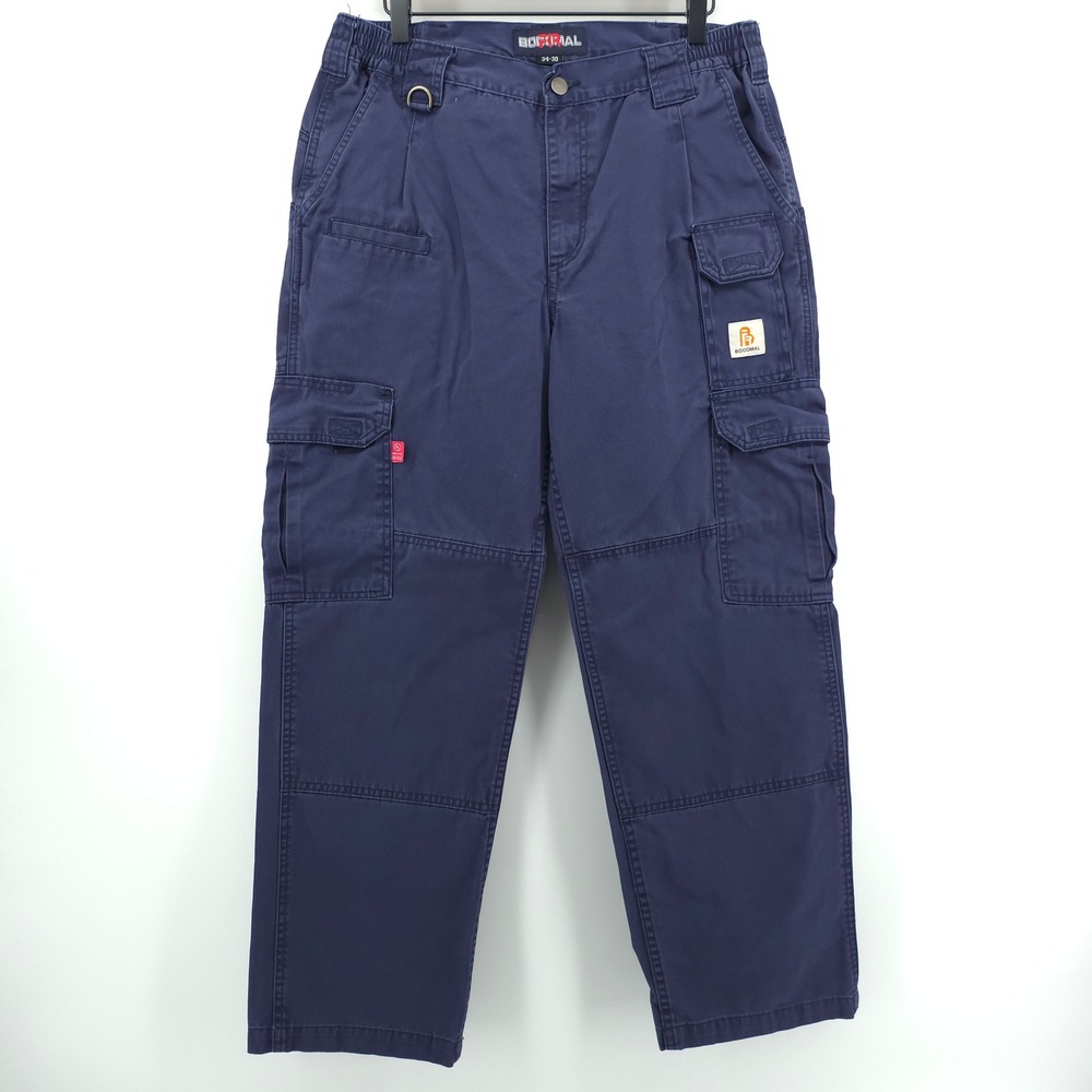 Bocomal FRC1801 Mens Flame Resistant Cargo Pants 34x30 Navy Blue Workwear